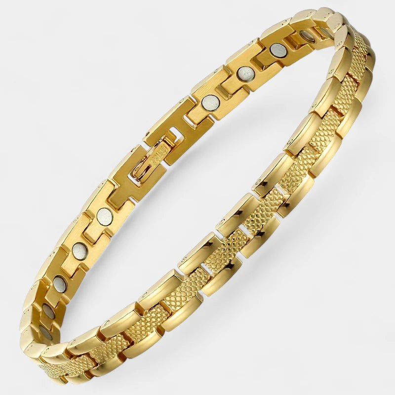 Virelle-Virelle | Dames armband – Titanium staal, Magnetisch ontwerp, Verstelbare lengte