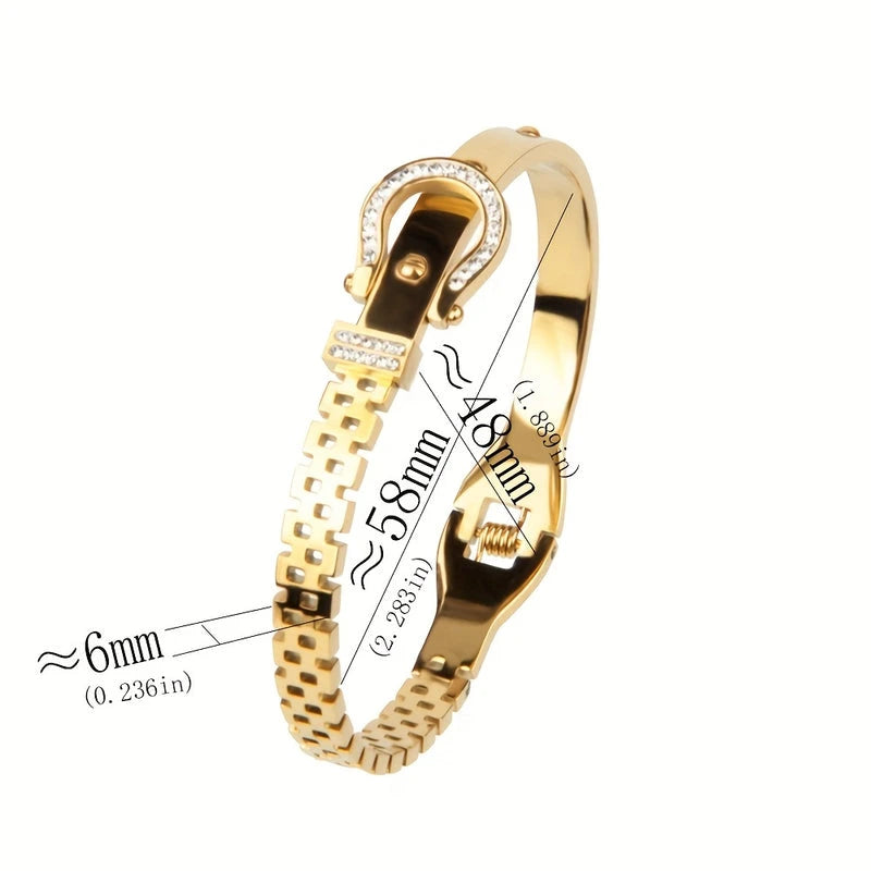 Virelle-Virelle | Dames armbandenset – Roestvrij staal, Slotdetail, Ophangende bedels