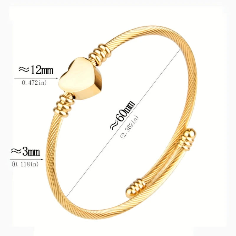 Virelle-Virelle | Dames armbandenset – Roestvrij staal, Slotdetail, Ophangende bedels