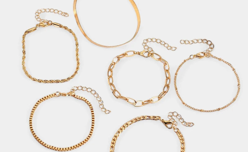 Virelle-Virelle | Dames armbandset – Klassiek gelaagd ontwerp, perfect cadeau