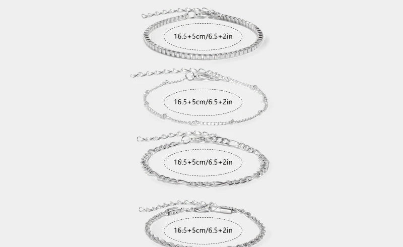 Virelle-Virelle | Dames armbandset – Klassiek gelaagd ontwerp, perfect cadeau