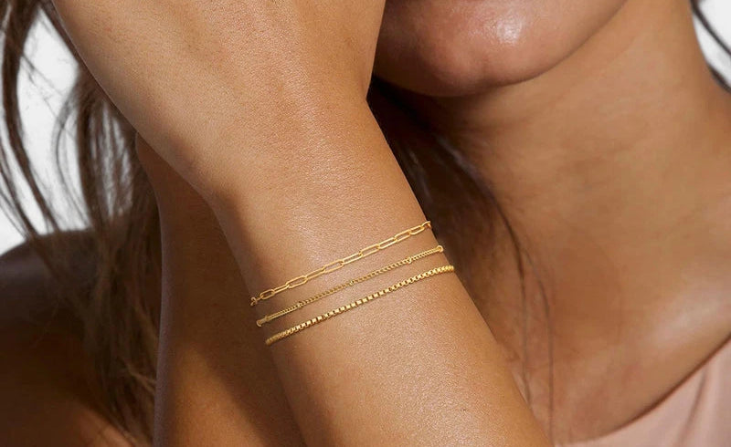 Virelle-Virelle | Dames armbandset – Klassiek gelaagd ontwerp, perfect cadeau