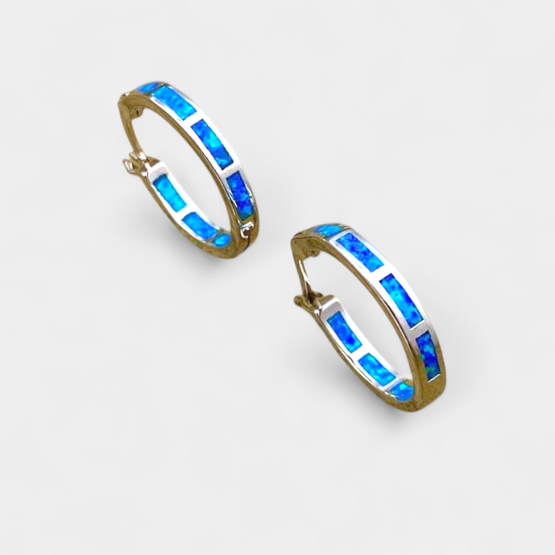 Virelle-Virelle | Dames oorbellen – oceaan geïnspireerd ontwerp, opaal detail