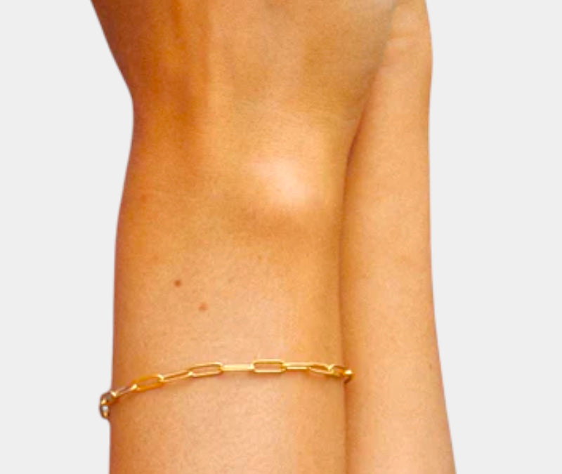 Virelle-Virelle | Damesarmband – Stalen paperclip-schakel, verstelbare sluiting