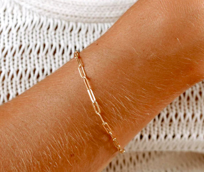 Virelle-Virelle | Damesarmband – Stalen paperclip-schakel, verstelbare sluiting