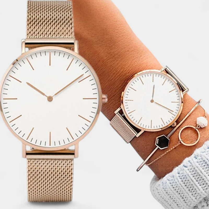 Virelle-Virelle | Dameshorloge – Quartz Uurwerk, Slank Profiel, Verstelbare Polsband