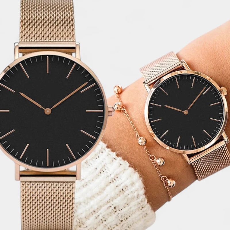 Virelle-Virelle | Dameshorloge – Quartz Uurwerk, Slank Profiel, Verstelbare Polsband