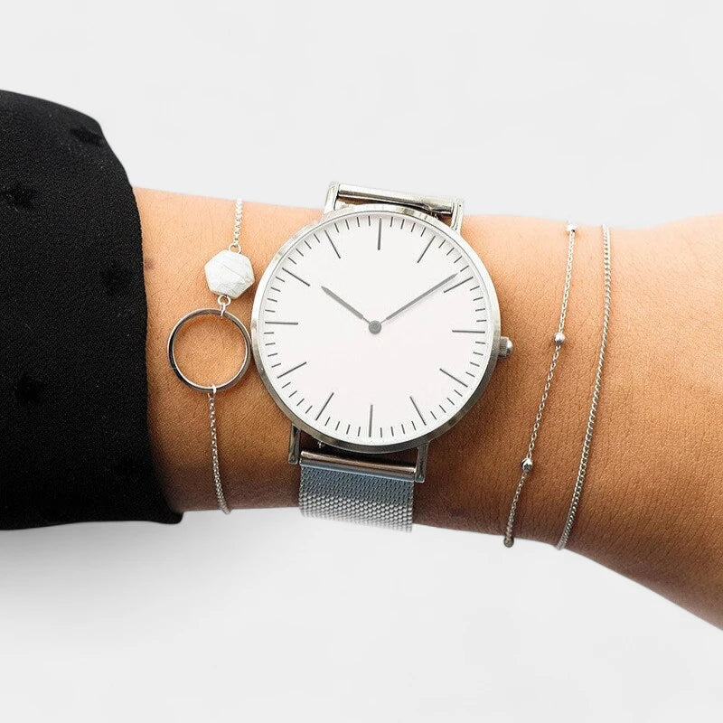 Virelle-Virelle | Dameshorloge – Quartz Uurwerk, Slank Profiel, Verstelbare Polsband