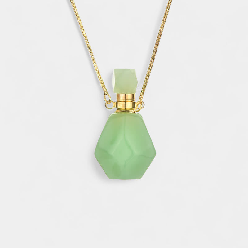 Virelle-Virelle | Damesketting – Kristallen parfumflesje-hanger, fijne schakelketting