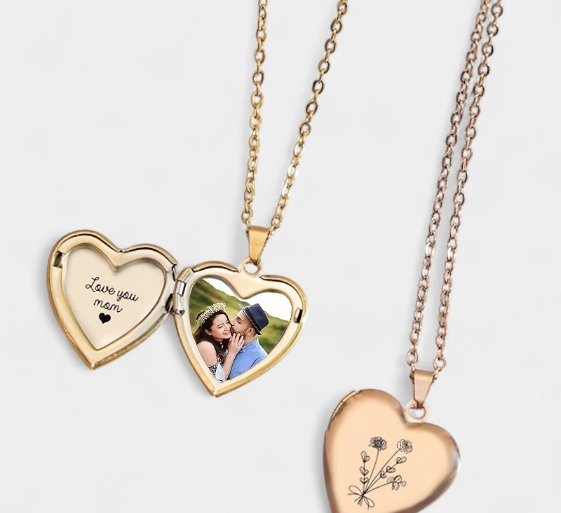Virelle-Virelle Hanger - Custom photo heart pendant necklace voor dagelijks gebruik