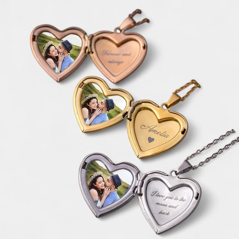 Virelle-Virelle Hanger - Custom photo heart pendant necklace voor dagelijks gebruik