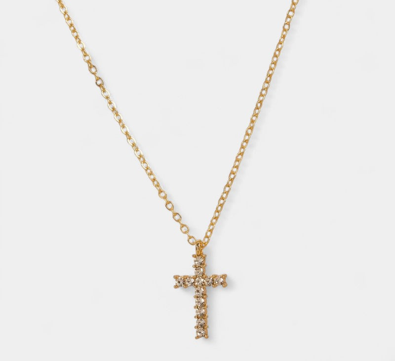 Virelle-Virelle Hanger - Rhinestone inlaid cross pendant voor elke gelegenheid