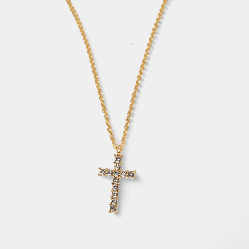 Virelle-Virelle Hanger - Rhinestone inlaid cross pendant voor elke gelegenheid