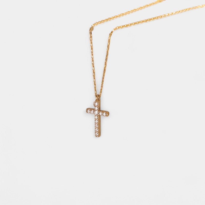 Virelle-Virelle Hanger - Rhinestone inlaid cross pendant voor elke gelegenheid