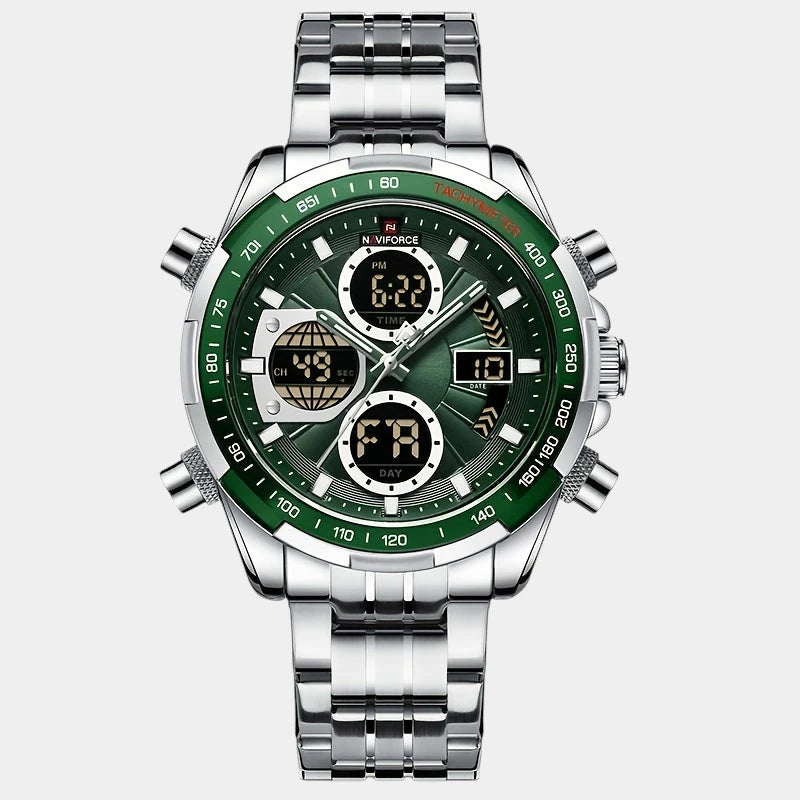 Virelle-Virelle | Heren Horloge - Echt Leer, Datum, Chronograaf