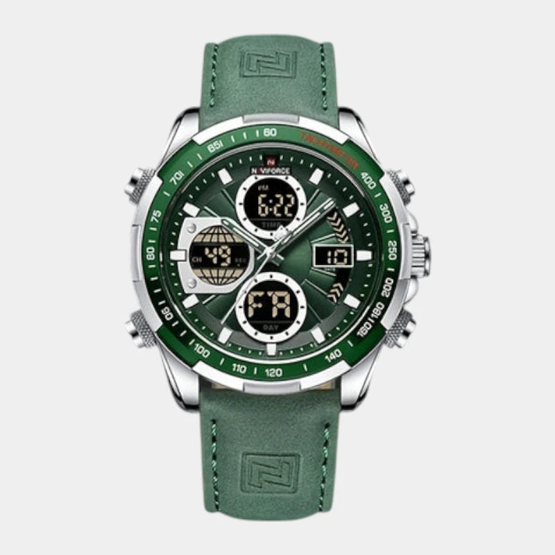 Virelle-Virelle | Heren Horloge - Echt Leer, Datum, Chronograaf