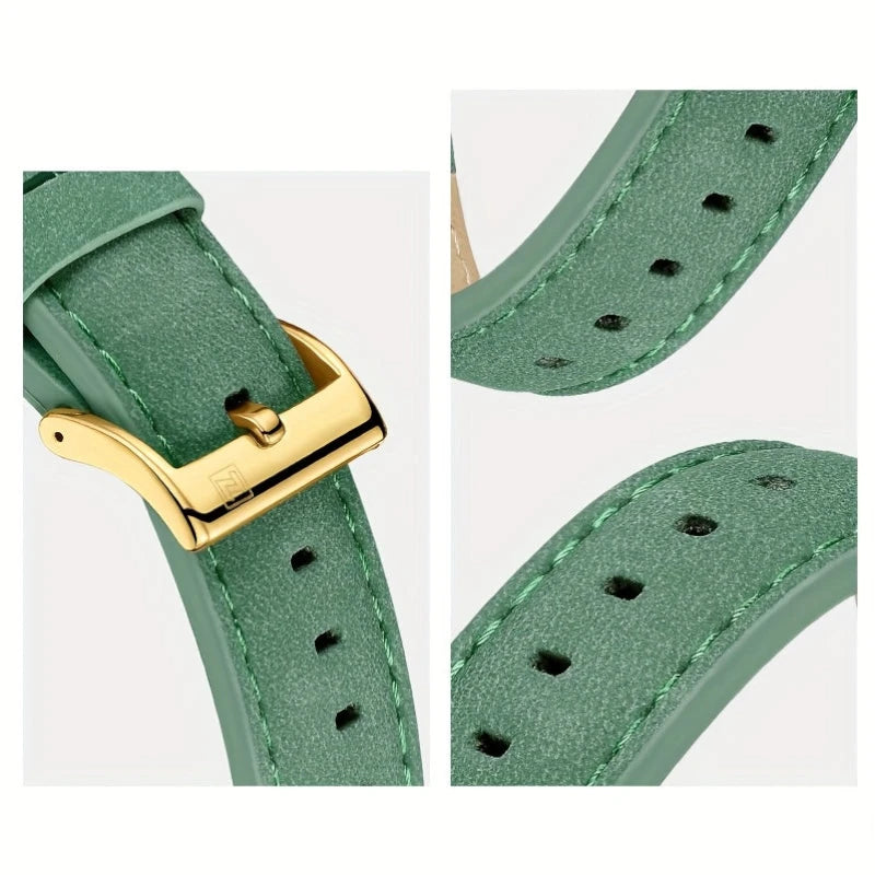 Virelle-Virelle | Heren Horloge - Kalfsleer,Dubbele Display, Kwarts