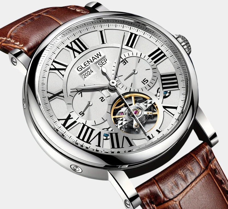 Virelle-Virelle | Heren Horloge – PU Lerenband Zelfopwindend, Datum