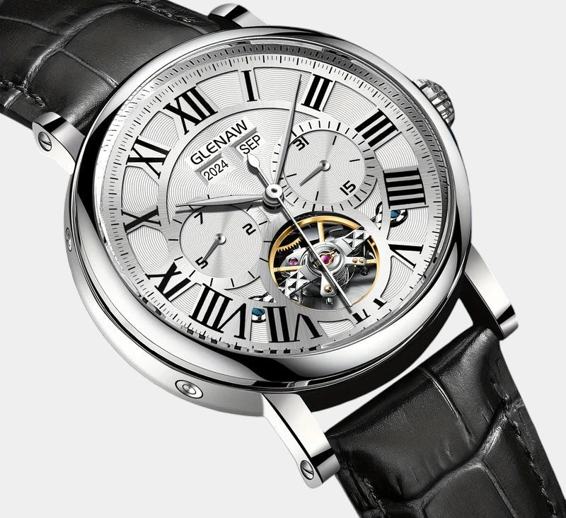 Virelle-Virelle | Heren Horloge – PU Lerenband Zelfopwindend, Datum