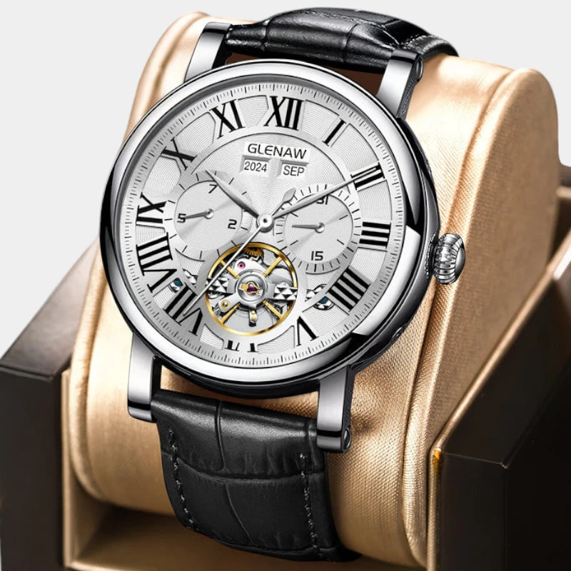 Virelle-Virelle | Heren Horloge – PU Lerenband Zelfopwindend, Datum