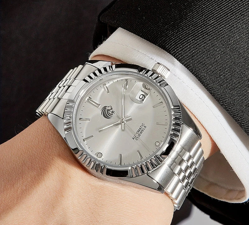 Virelle-Virelle | Heren Horloge – RVS, Automatisch, Datumweergave