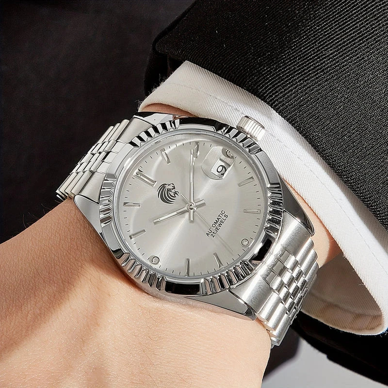 Virelle-Virelle | Heren Horloge – RVS, Automatisch, Datumweergave