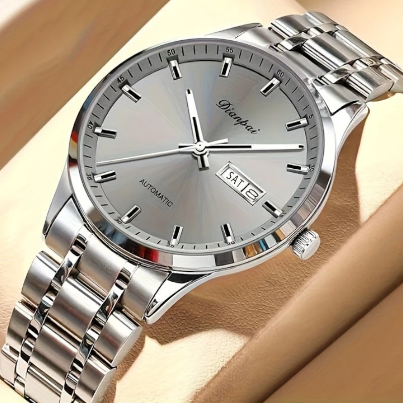 Virelle-Virelle | Heren Horloge – RVS Kalender, Dateweergave