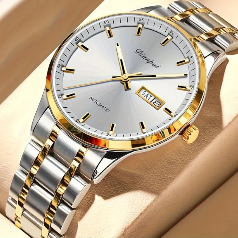 Virelle-Virelle | Heren Horloge – RVS Kalender, Dateweergave