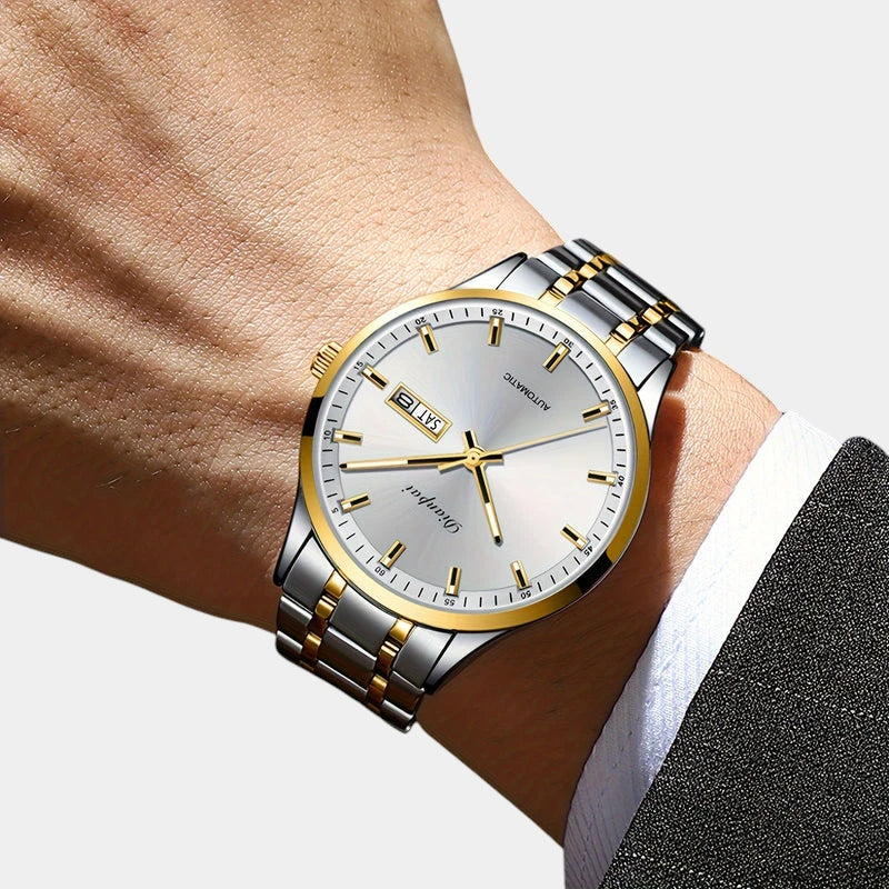 Virelle-Virelle | Heren Horloge – RVS Kalender, Dateweergave