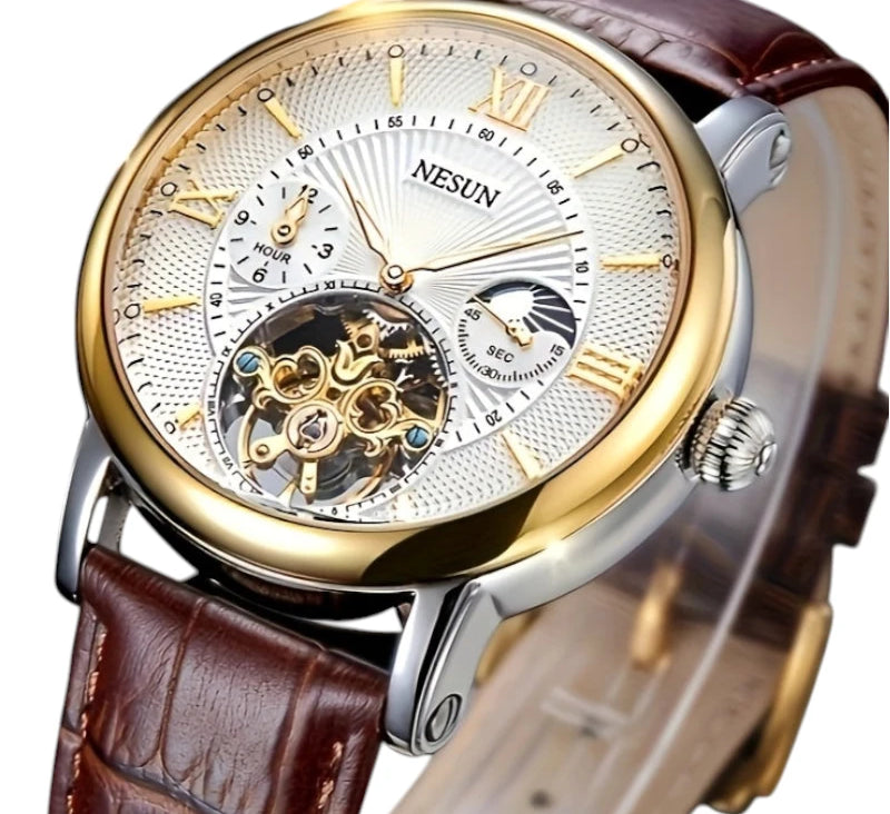 Virelle-Virelle | Heren Mechanisch Horloge – RVS Kast, Dialthrough