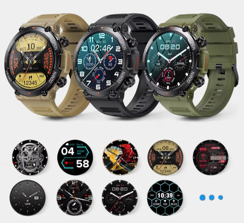 Virelle-Virelle | Heren Smartwatch – HD Touchscreen, Bluetooth Verbinding, Activiteitentracker