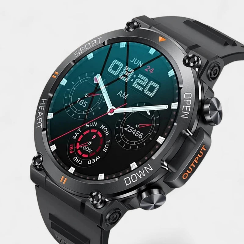 Virelle-Virelle | Heren Smartwatch – HD Touchscreen, Bluetooth Verbinding, Activiteitentracker