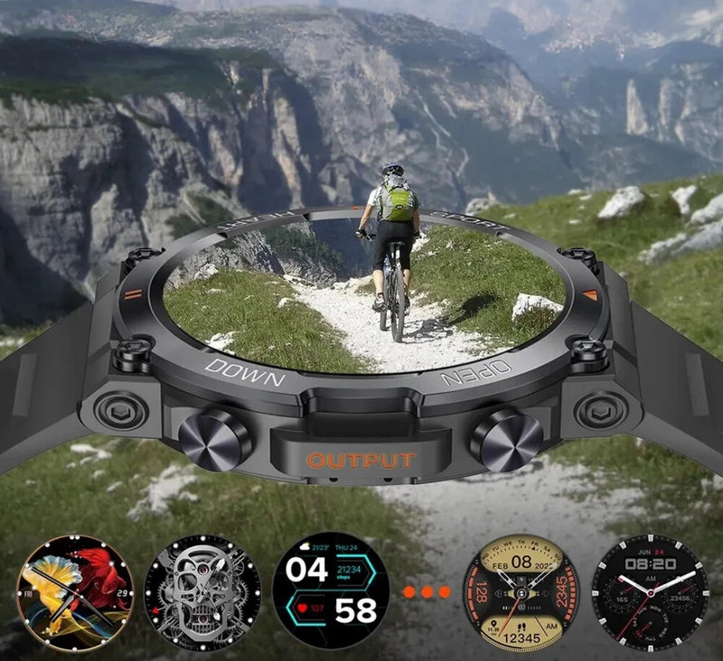 Virelle-Virelle | Heren Smartwatch – HD Touchscreen, Bluetooth Verbinding, Activiteitentracker