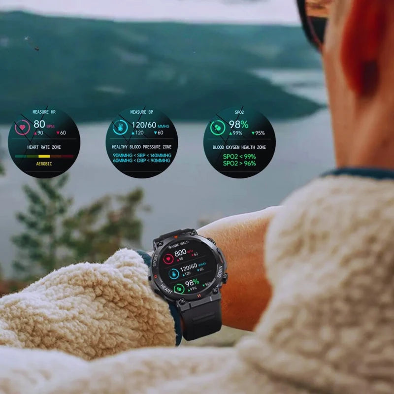 Virelle-Virelle | Heren Smartwatch – HD Touchscreen, Bluetooth Verbinding, Activiteitentracker