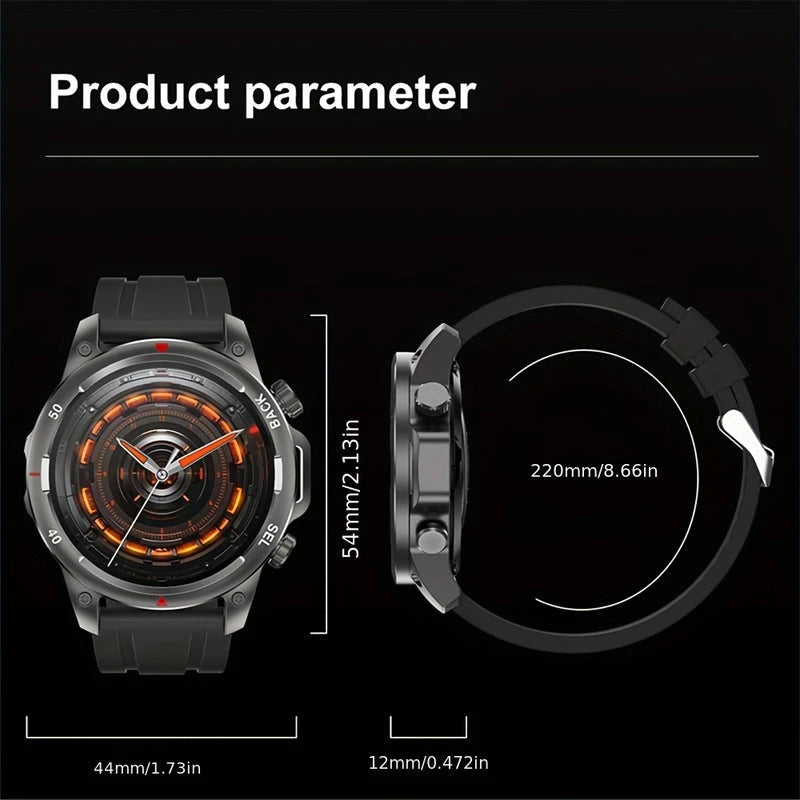 Virelle-Virelle | Heren Smartwatch – Silica Gel 3.89cm Scherm, NFC