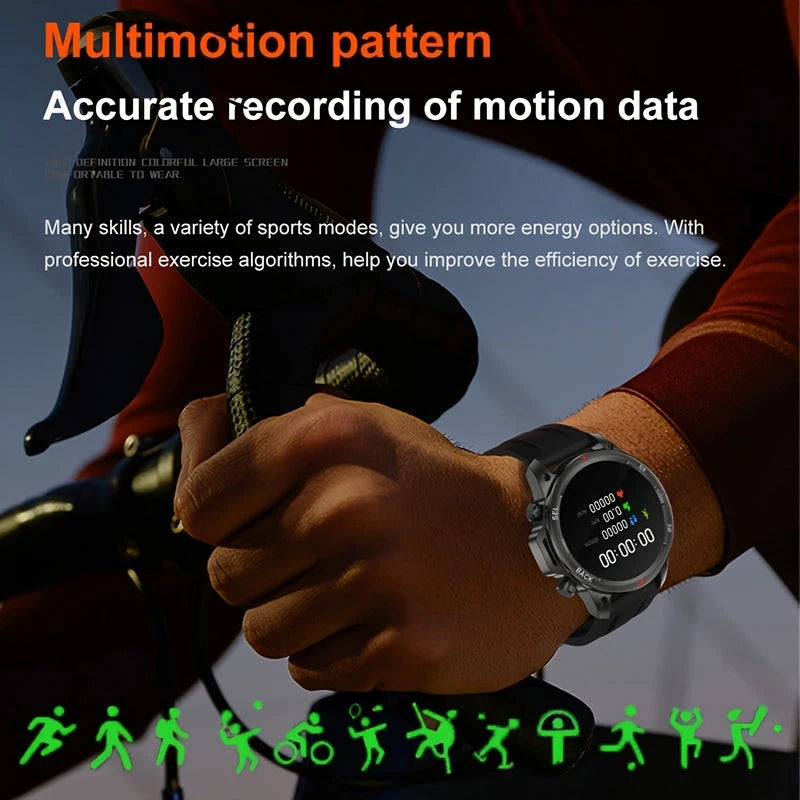 Virelle-Virelle | Heren Smartwatch – Silica Gel 3.89cm Scherm, NFC