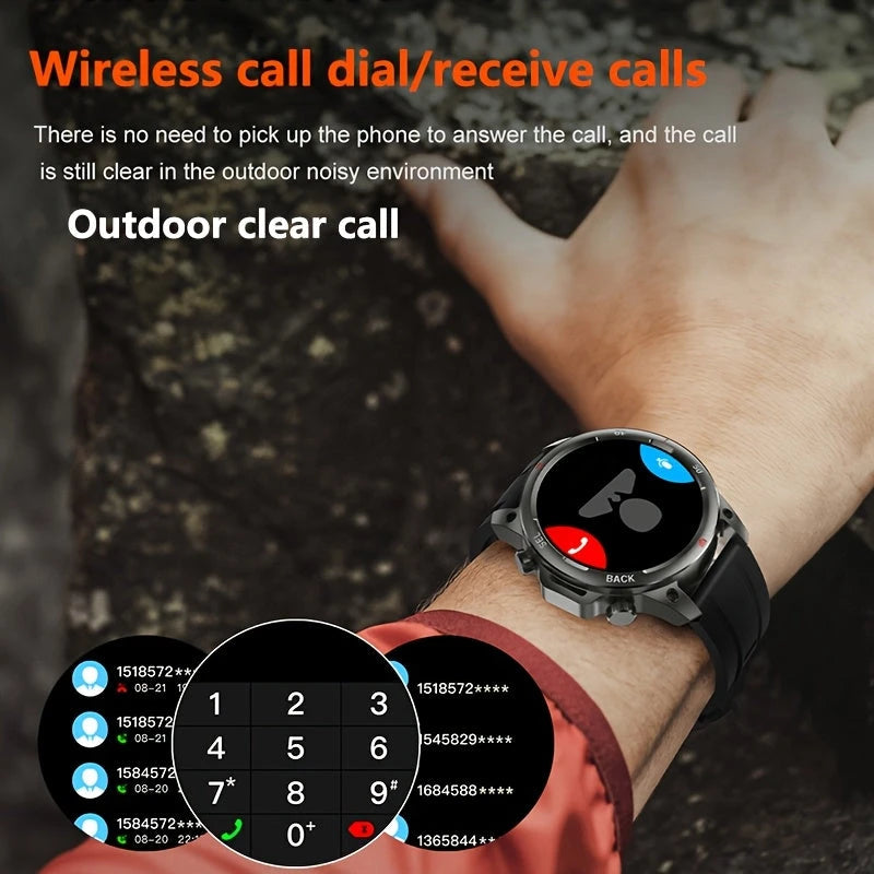 Virelle-Virelle | Heren Smartwatch – Silica Gel 3.89cm Scherm, NFC