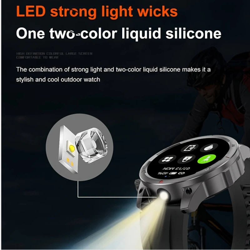 Virelle-Virelle | Heren Smartwatch – Silica Gel 3.89cm Scherm, NFC