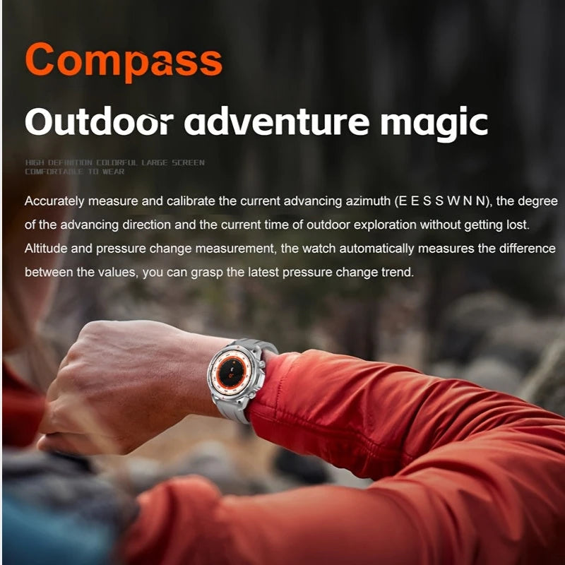 Virelle-Virelle | Heren Smartwatch – Silica Gel 3.89cm Scherm, NFC