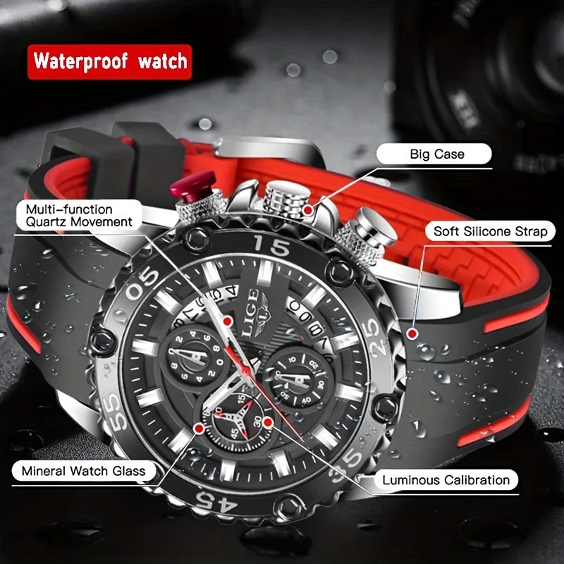 Virelle-Virelle | Heren Sporthorloge – Zinc Alloy Glow Dial, Chrono