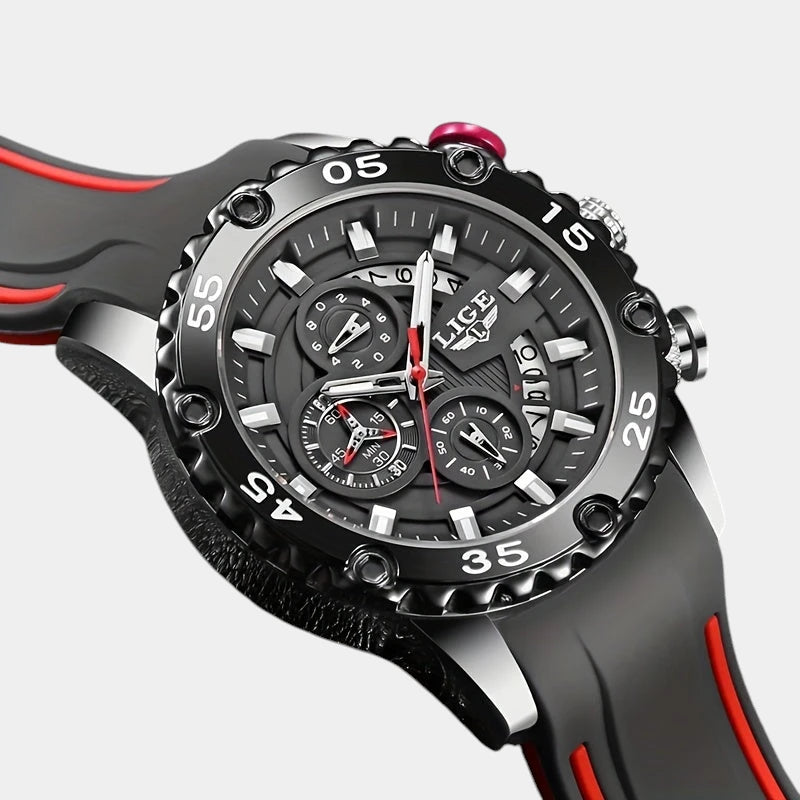 Virelle-Virelle | Heren Sporthorloge – Zinc Alloy Glow Dial, Chrono