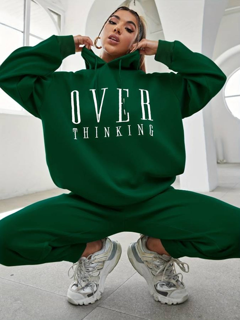 Virelle Women Set Briella Hoodie en Joggers Set Dames | Comfortabele Twee-delige Joggingoutfit | Zacht Polyester in Groen