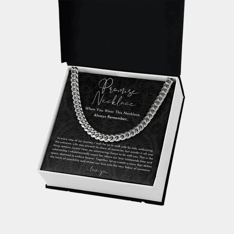 Virelle-jewelry-Virelle | Heren Ketting – Schakelontwerp, Symbolisch Beloftegeschenk, Tijdloos Staal