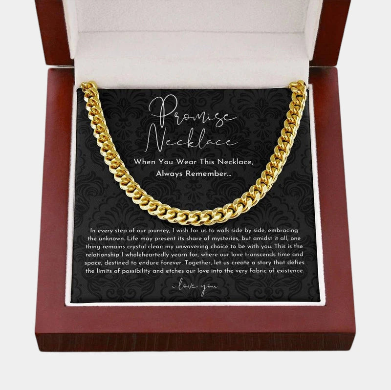 Virelle-jewelry-Virelle | Heren Ketting – Schakelontwerp, Symbolisch Beloftegeschenk, Tijdloos Staal
