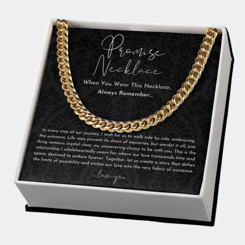 Virelle-jewelry-Virelle | Heren Ketting – Schakelontwerp, Symbolisch Beloftegeschenk, Tijdloos Staal
