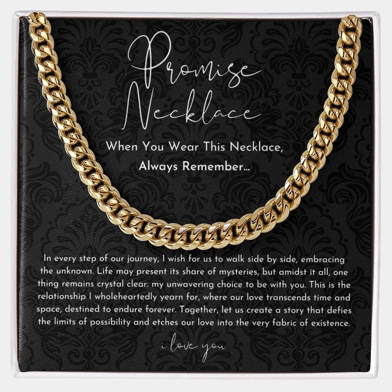 Virelle-jewelry-Virelle | Heren Ketting – Schakelontwerp, Symbolisch Beloftegeschenk, Tijdloos Staal