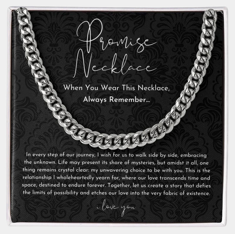 Virelle-jewelry-Virelle | Heren Ketting – Schakelontwerp, Symbolisch Beloftegeschenk, Tijdloos Staal