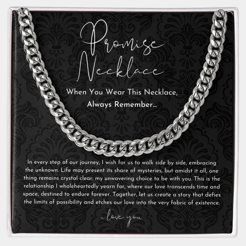 Virelle-jewelry-Virelle | Heren Ketting – Schakelontwerp, Symbolisch Beloftegeschenk, Tijdloos Staal