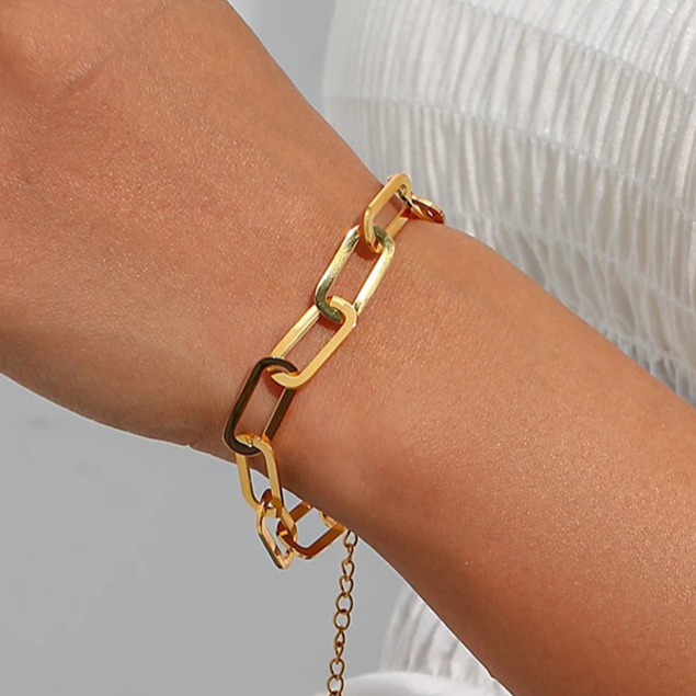 Wieneke Paperclip Schakelarmband - Pre-order - Rosa Jewels