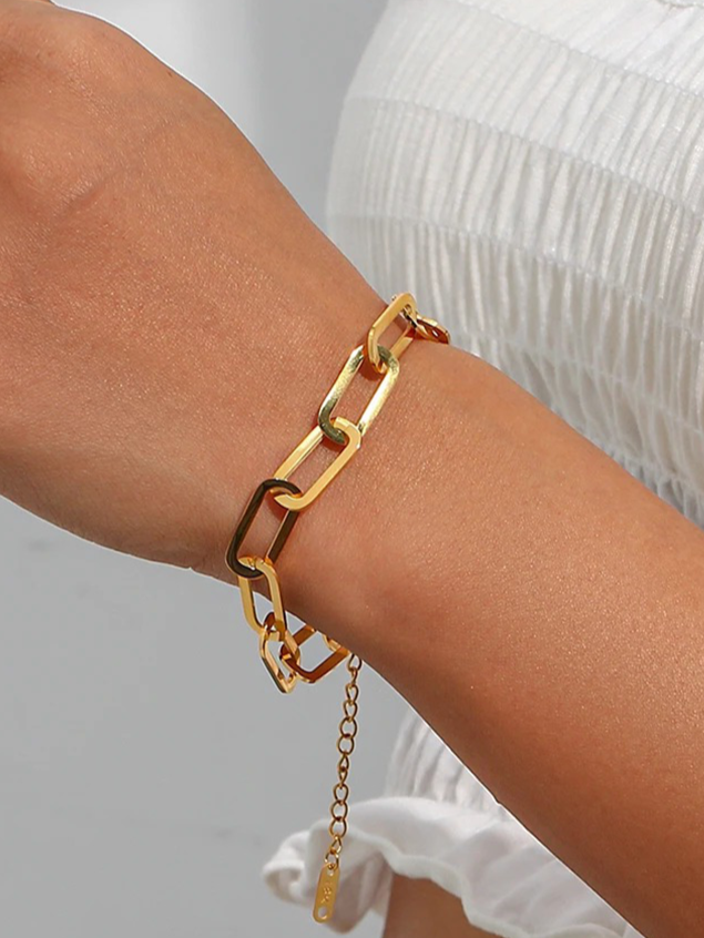 Wieneke Paperclip Schakelarmband - Pre-order - Rosa Jewels